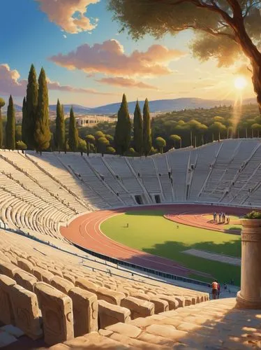 italica,olympism,olimpico,coliseum,epidaurus,italy colosseum,panathenaic,colloseum,olympique,stadio,velodromes,stadia,olympic stadium,olympiastadion,gladiatorial,olympius,roman coliseum,rome 2,arenas,olympiads,Conceptual Art,Oil color,Oil Color 06