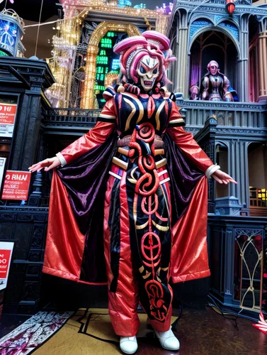 the carnival of venice,tokyo disneyland,creepy clown,horror clown,ringmaster,basler fasnacht,disney sea,tokyo disneysea,scary clown,katakuri,puppet theatre,doll's festival,queen of hearts,circus stage,magic castle,the haunted house,haunted castle,marionette,black pete,haunted house