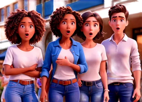 amination,quadruplet,quadruplets,pixar,colorism,cute cartoon image,livingstons,animated,jeanswear,cuarteto,cameos,commerical,disneytoon,mulattos,spelman,falsettos,ajr,sheen,innoventions,madagascans,Unique,3D,3D Character