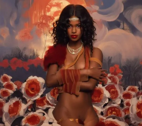 amerie,kelis,amerykah,badu,oshun,baduizm,Illustration,Realistic Fantasy,Realistic Fantasy 21