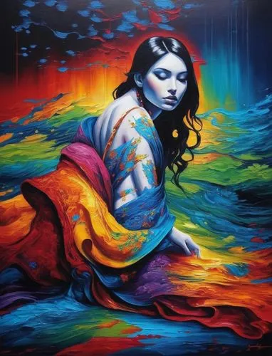 bodypainting,neon body painting,body painting,grafite,bodypaint,graffiti art,sirene,body art,flamenca,welin,sirena,dream art,chalk drawing,bohemian art,street artist,vibrantly,pintura,amphitrite,fantasy art,emic,Illustration,Realistic Fantasy,Realistic Fantasy 25