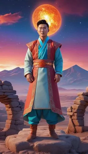 khenin,wuhuan,chunming,rongfeng,tuojiang,bhikshu,Unique,3D,3D Character