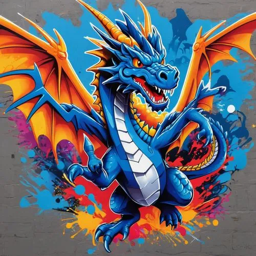 blue dragon using a fc porto shirt,painted dragon,charizard,graffiti art,dragonja,dragados,alebrije,dragon design,dragon,engkanto,jaggi,saphira,darragon,dragones,fire breathing dragon,dragonetti,artab