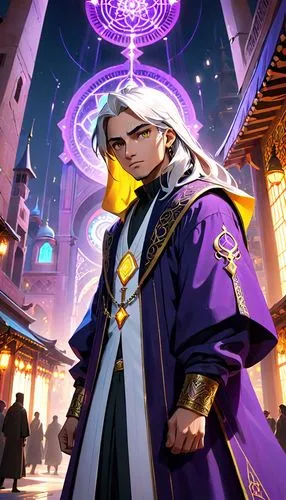 magistrate,merlin,dodge warlock,emperor,magus,libra,zodiac sign libra,mage,cg artwork,priest,tiber riven,admiral von tromp,merchant,high priest,monsoon banner,wuchang,purple and gold,uriel,paysandisia archon,clergy,Anime,Anime,Cartoon