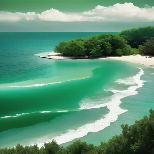 Summer beach and green waters Wallpapers,emerald sea,greens beach,tropical greens,byron bay,tropical sea,beautiful beaches,cliffs ocean,dream beach,green water,brazilian beach,beautiful beach,ocean wa