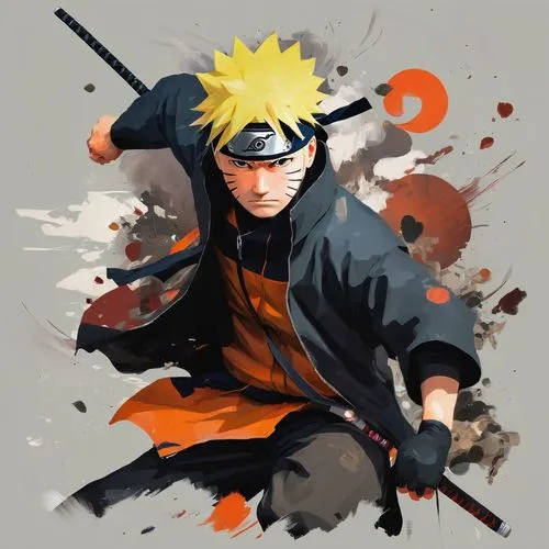 naruto,boruto,shinobi,iaijutsu,kenjutsu,shuriken,nine-tailed,ninjutsu,ninja,ninja star,kakashi hatake,sōjutsu,sensei,dragon slayer,vector art,ninjas,jujutsu,spear,cartoon ninja,shinkiari,Conceptual Art,Oil color,Oil Color 01