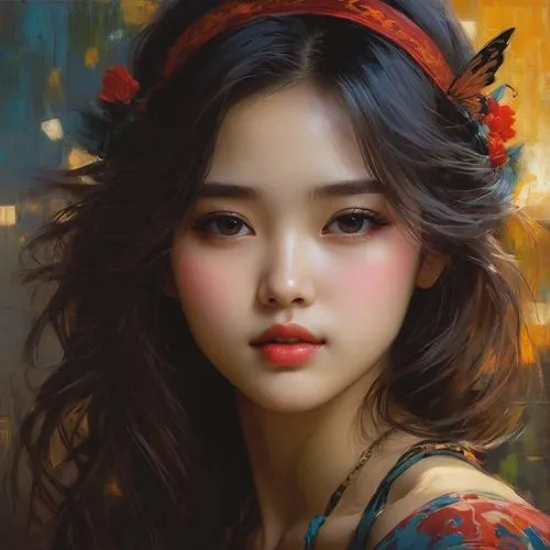 oriental girl,geisha girl,yanzhao,jianying,vietnamese woman,jianxing,youliang,zuoying,xueying,asian woman,oriental princess,japanese woman,fantasy portrait,sizhao,oriental painting,mongolian girl,jianfeng,girl portrait,geisha,kommuna,Conceptual Art,Oil color,Oil Color 11