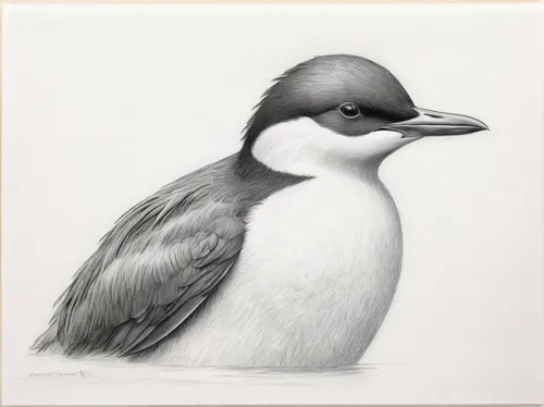 hooded merganser,chinstrap penguin,thick-billed murre,kookabura,kookaburra,bird drawing,chickadee,galliformes,parus caeruleus,charadriiformes,bufflehead,bird illustration,white-crowned,sandwich tern,collared inca,mandarin duck portrait,grebe,bird painting,penguin,coraciiformes,Illustration,Black and White,Black and White 30