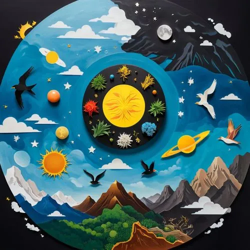 solar system,azimuthal,circle icons,the solar system,small planet,little planet,copernican world system,planetary system,inner planets,harmonia macrocosmica,heliocentric,heliocentrism,dharma wheel,iplanet,circular puzzle,sun and moon,solario,astronomico,pachamama,life stage icon,Unique,Design,Knolling