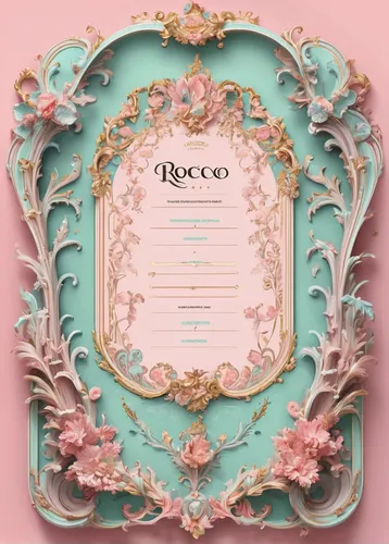 rococo,coco blanco,soprano lilac spoon,decorative plate,decorative frame,pink scrapbook,serving tray,circle shape frame,art deco frame,place setting,cd cover,wedding invitation,gold foil art deco frame,macaroon,placemat,cocoa,recipe book,lace round frames,mocaccino,floral frame,Conceptual Art,Fantasy,Fantasy 24