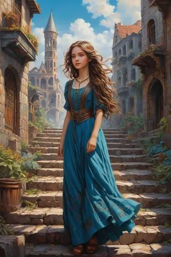 merida,margaery,margairaz,seregil,fantasy picture,celtic woman,fantasy art,fantasy portrait,katara,beleriand,xanth,elona,rapunzel,eilonwy,karakas,girl in a historic way,blue enchantress,ellinor,belle,demelza,Illustration,Paper based,Paper Based 04