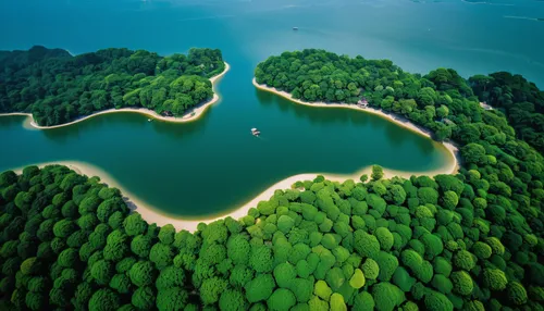 heart of love river in kaohsiung,artificial islands,flying island,beautiful lake,island suspended,nature love,kei islands,floating over lake,uninhabited island,volcanic lake,andaman sea,love earth,floating islands,islands,islet,lake balaton,artificial island,plitvice,an island far away landscape,lake tanuki,Photography,General,Realistic