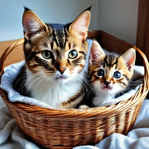 kittens,peaches in the basket,eggs in a basket,baby cats,bread basket,laundry basket,flowers in basket,wicker basket,gift basket,easter basket,two cats,shopping baskets,american wirehair,bunk bed,toyger,picnic basket,basket of apples,cute animals,basket of fruit,felines,Photography,General,Realistic