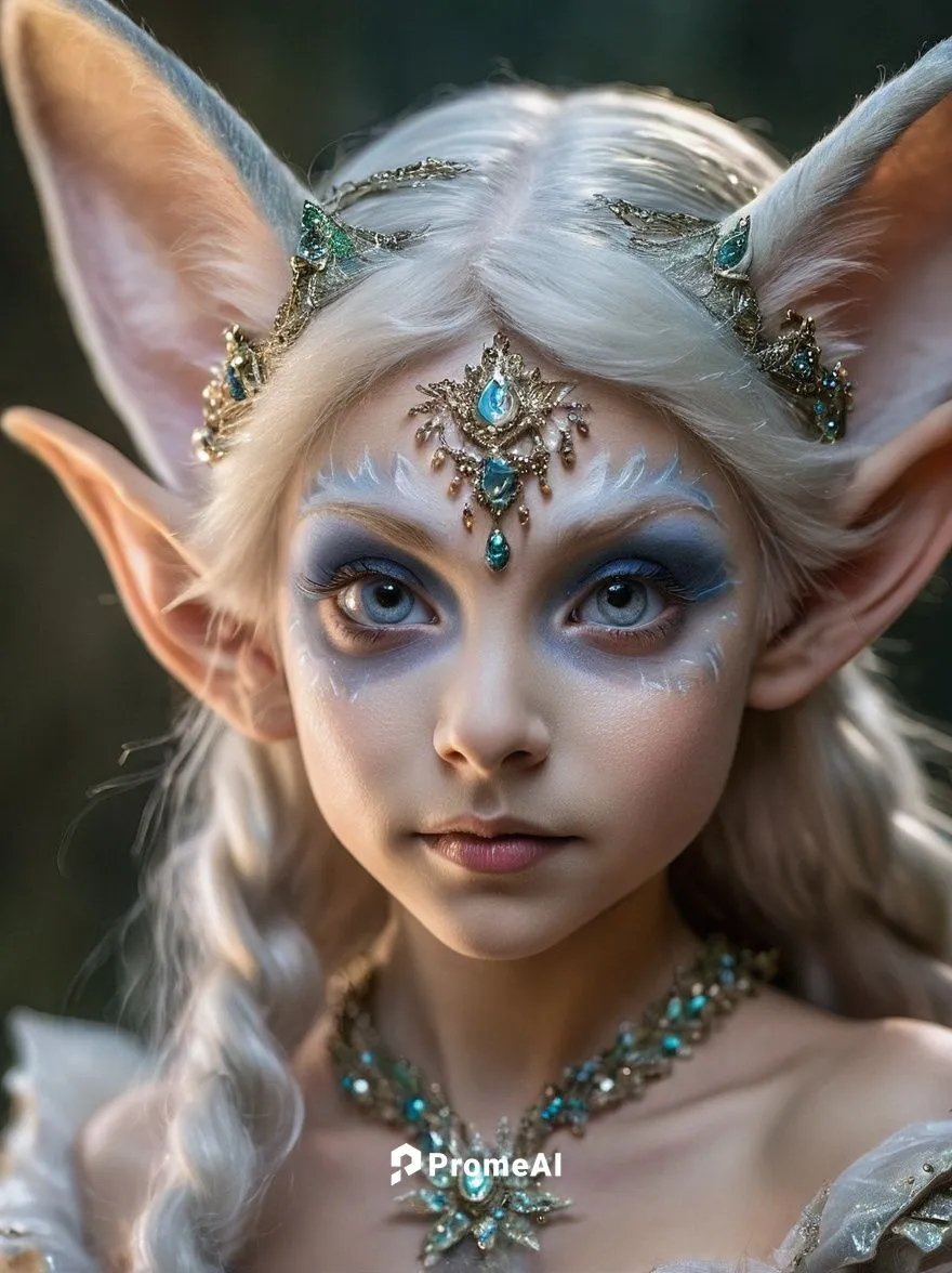 An elf whose skin is covered with a thin layer of fine fur with prominant canines, the fur is darker around their eyes


,violet head elf,faery,fae,elf,faerie,fantasy portrait,elves,male elf,wood elf,