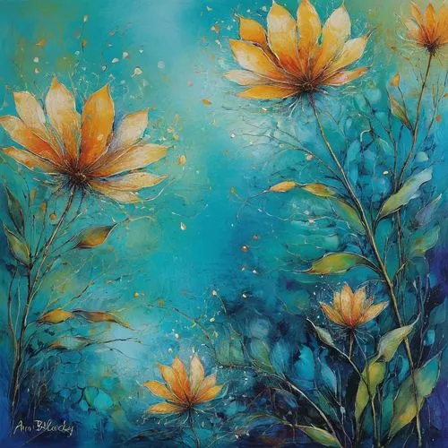 I am enough,waterlilies,water lilies,flower painting,blue daisies,water lotus,white water lilies,waterlily,splendor of flowers,bright flowers,lotus flowers,chrysanthemum stars,carol colman,lilies,gold