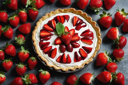 Write a suspenseful scene where a character discovers a poisoned strawberry tart. #Suspense #Mystery #StrawberryTart,strawberry tart,strawberry pie,fruit pie,quark tart,cream cheese tarts,tart,tomato 