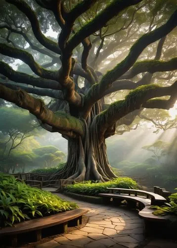 tree of life,celtic tree,magic tree,banyan,mirkwood,rosewood tree,the japanese tree,dragon tree,forest tree,oak tree,tree and roots,bodhi tree,arboreal,the roots of trees,flourishing tree,ents,druidism,yggdrasil,enchanted forest,arbre,Art,Artistic Painting,Artistic Painting 49