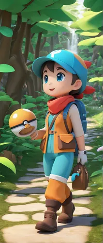 farmer in the woods,adventurer,hiker,mountain guide,explorer,forest workers,farmer,forager,conker,forest mushroom,small mushroom,scout,game character,forest man,park ranger,miner,adventure game,scandia gnome,villagers,arborist,Unique,3D,3D Character